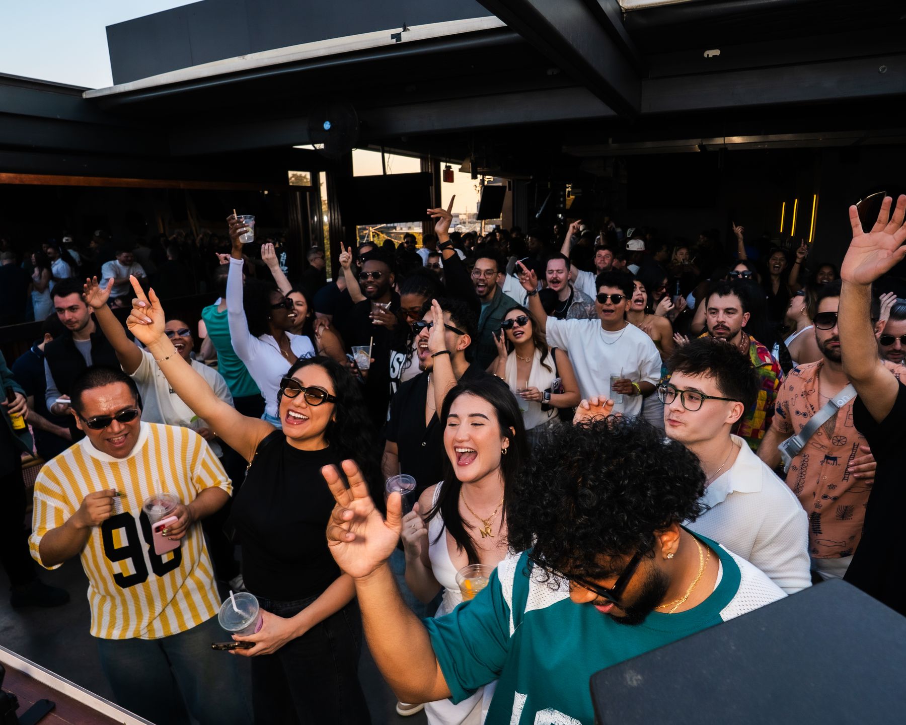The packed Palo Santo roof